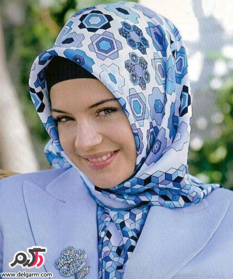 مدل روسری ساتن شیک و زیبا