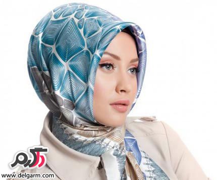 مدل روسری ساتن شیک و زیبا
