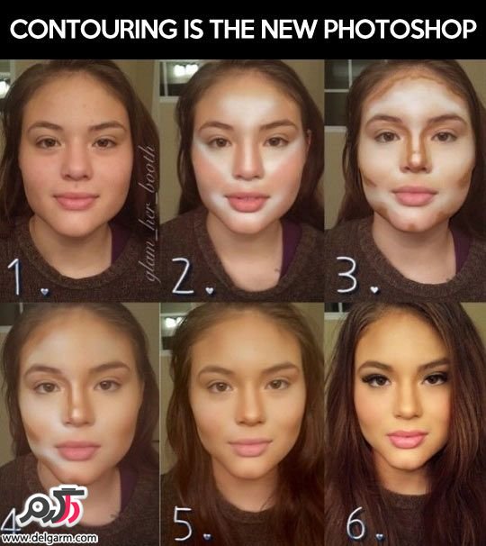 اموزش گریم صورت دخترانه تصویری