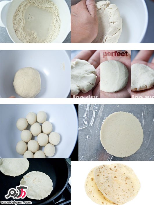 روش پخت نان ترتیلا مشهور در منزل 