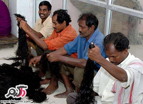 وقف کردن جالب موهای سر در کشور هند