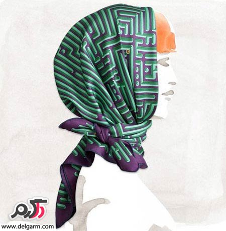 روسری های شیک زنانه از برند هرمس 