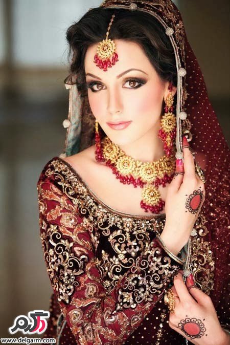 مدل آرایش عروس به سبک هندی