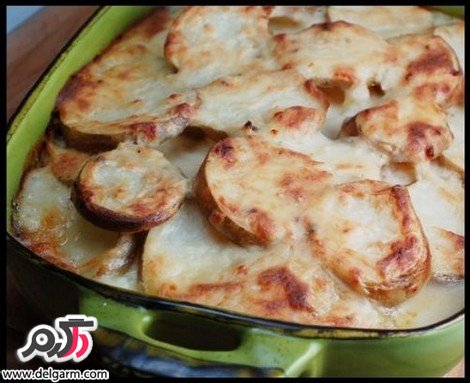 گراتن بادمجان و سیب زمینی گراتن بادمجان و سیب زمینی