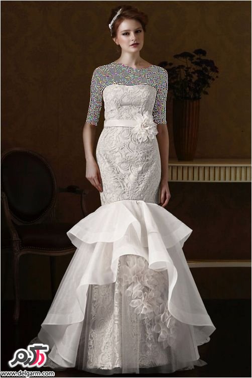 مدل لباس عروس بلند اروپایی 2016