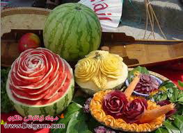 عکس هایی از تزئینات خوراکی ها در شب یلدا