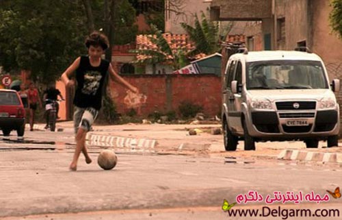 فوتبالیست بدون پا در کمپ بارسلونا + عکس