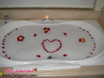 تزیینات زیبای حمام و دستشویی عروس