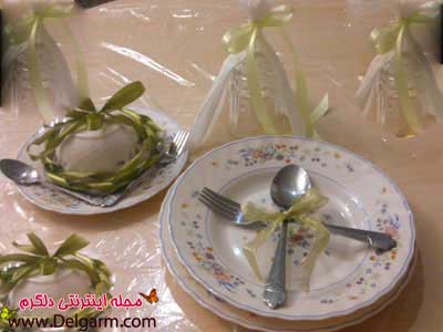 نحوه چیدن میز ناهار خوری عروس