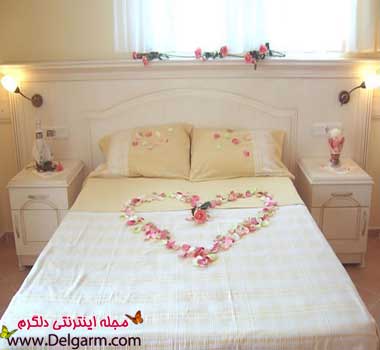 تزیین زیبای اتاق تازه عروس ها