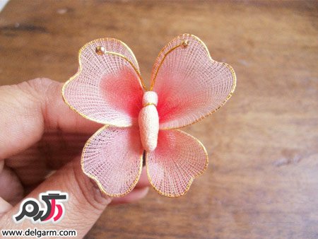 آموزش تصویری ساختن پروانه جورابی