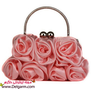 کیف دستی مجلسی به سبک گل رز