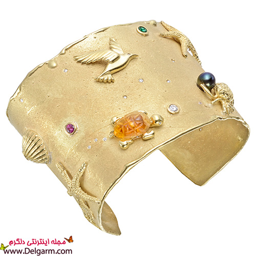 دستبند طلا زنانه بسیار زیبا و جذاب