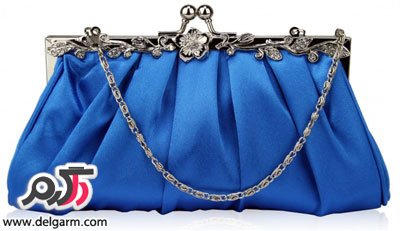 مدل کیف مجلسی با تم رنگی آبی