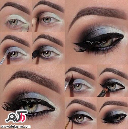 آرایش پله به پله چشم همراه با تصاویر آموزشی 