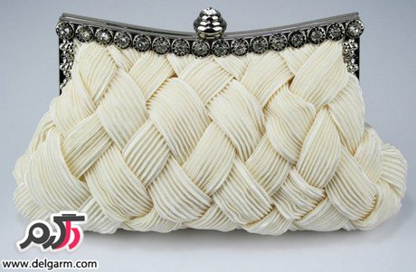 مدل کیف عروس دستی با پارچه ساتن