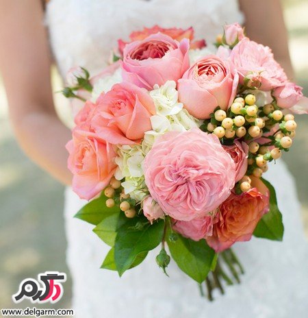 دسته گل جدید عروس با گل های شیک و زیبا