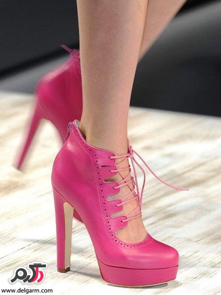مدل کفش دخترانه پاشنه دار همراه با رنگ های شیک