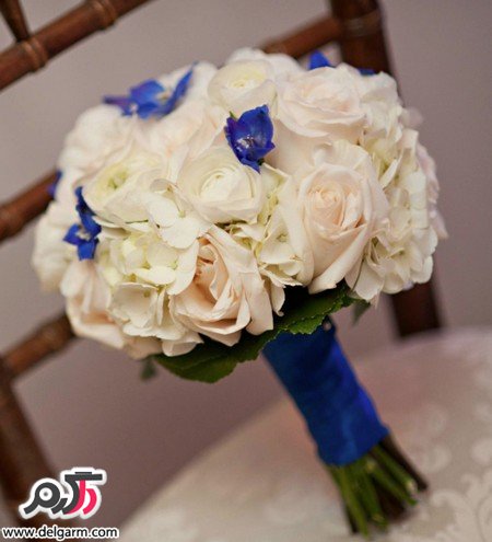 مدل دسته گل عروس خاص با گل های طبیعی