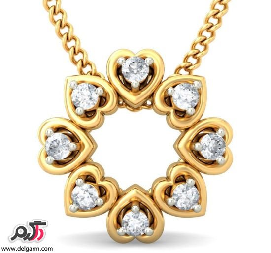 مدل جواهرات زیبای قلبی شکل