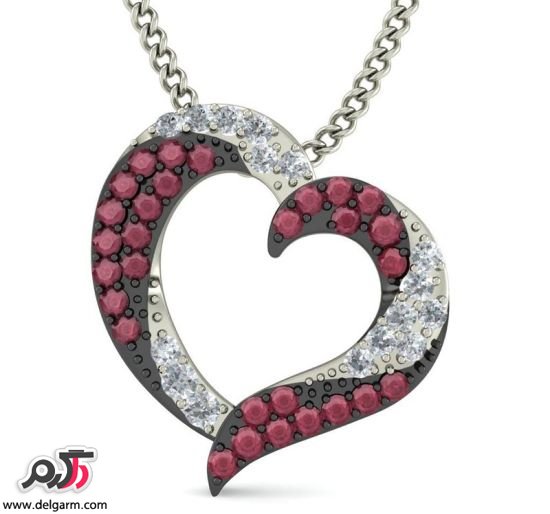 مدل جواهرات زیبای قلبی شکل