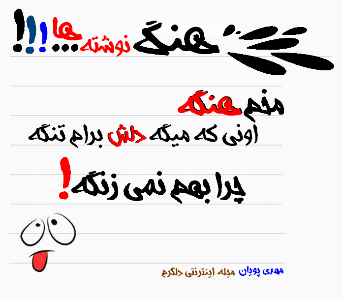 هنگ نوشته ها...! (سری اول)