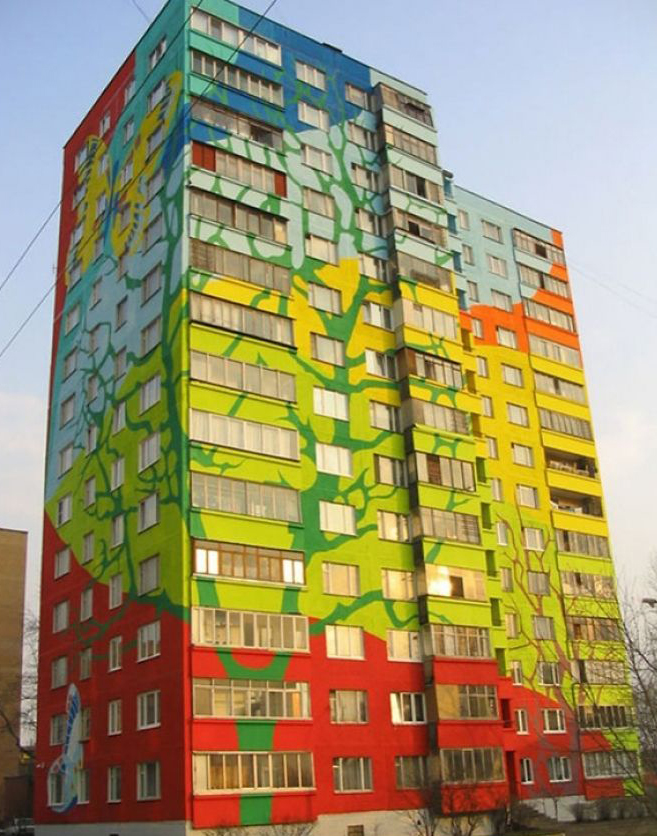 ساختمان های رنگارنگ