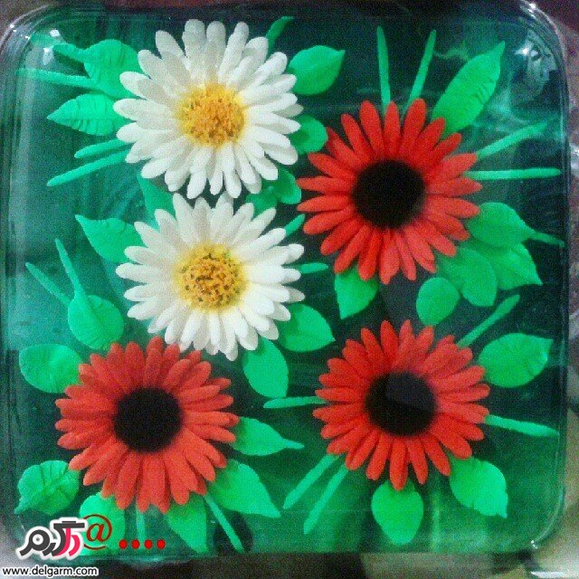 مدل جدید ژله تزریقی با گل های زیبا و رنگ های متنوع مدل جدید ژله تزریقی با گل های زیبا و رنگ های متنوع