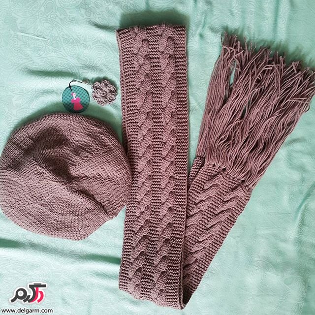 شال و کلاه بافت بچگانه