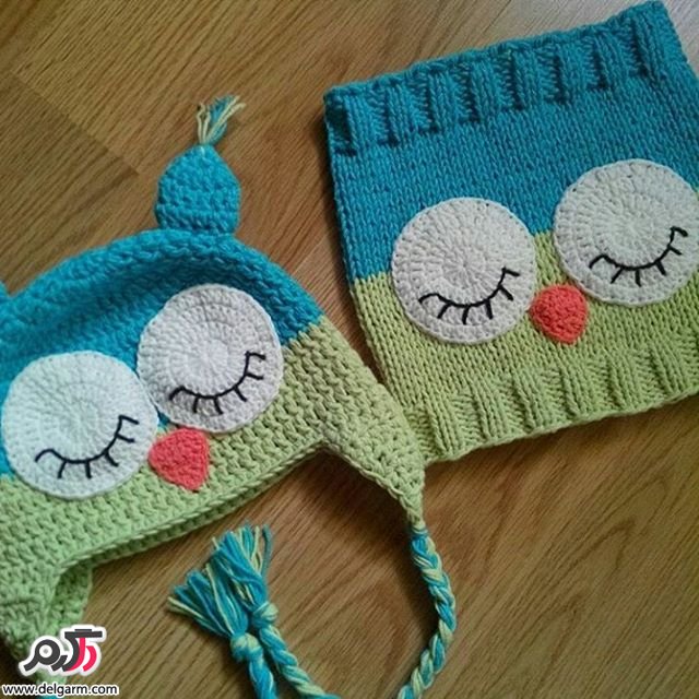 شال و کلاه بافت بچگانه