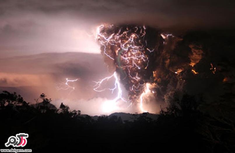 رعد و برق آتشفشانی در شیلی /نشنال جئوگرافیک