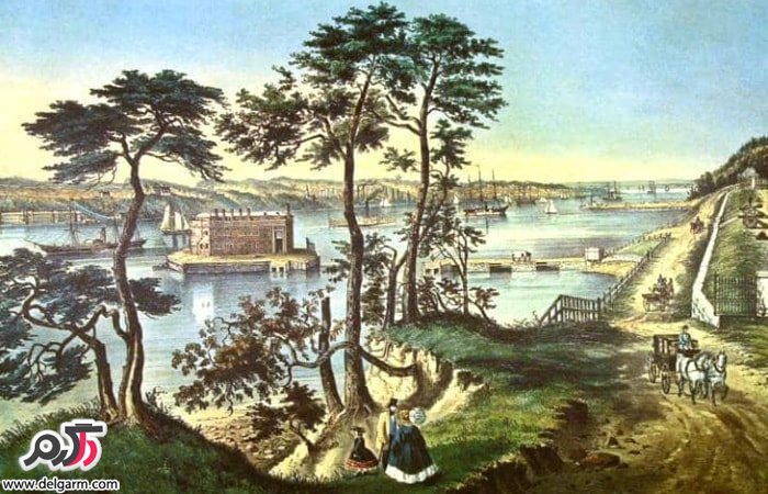 جزیره استاتِن (Staten Island) واقع در شهر هَمیلتون (Hamilton) جزیره استاتِن (Staten Island) واقع در شهر هَمیلتون (Hamilton)