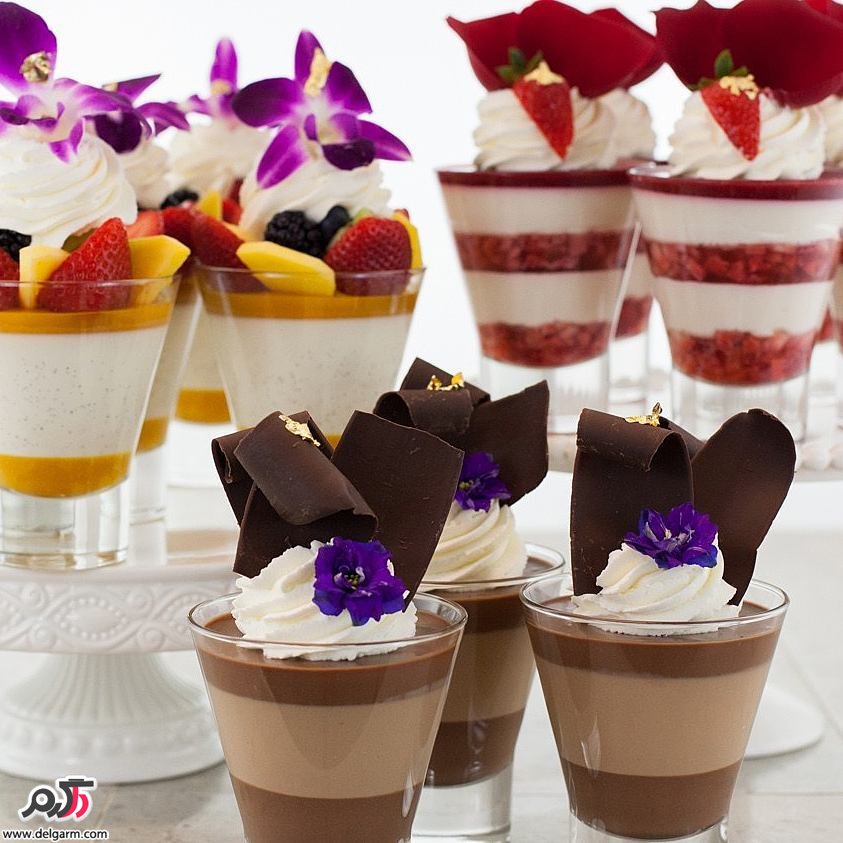 تزیین ژله در جام تزیین ژله در جام