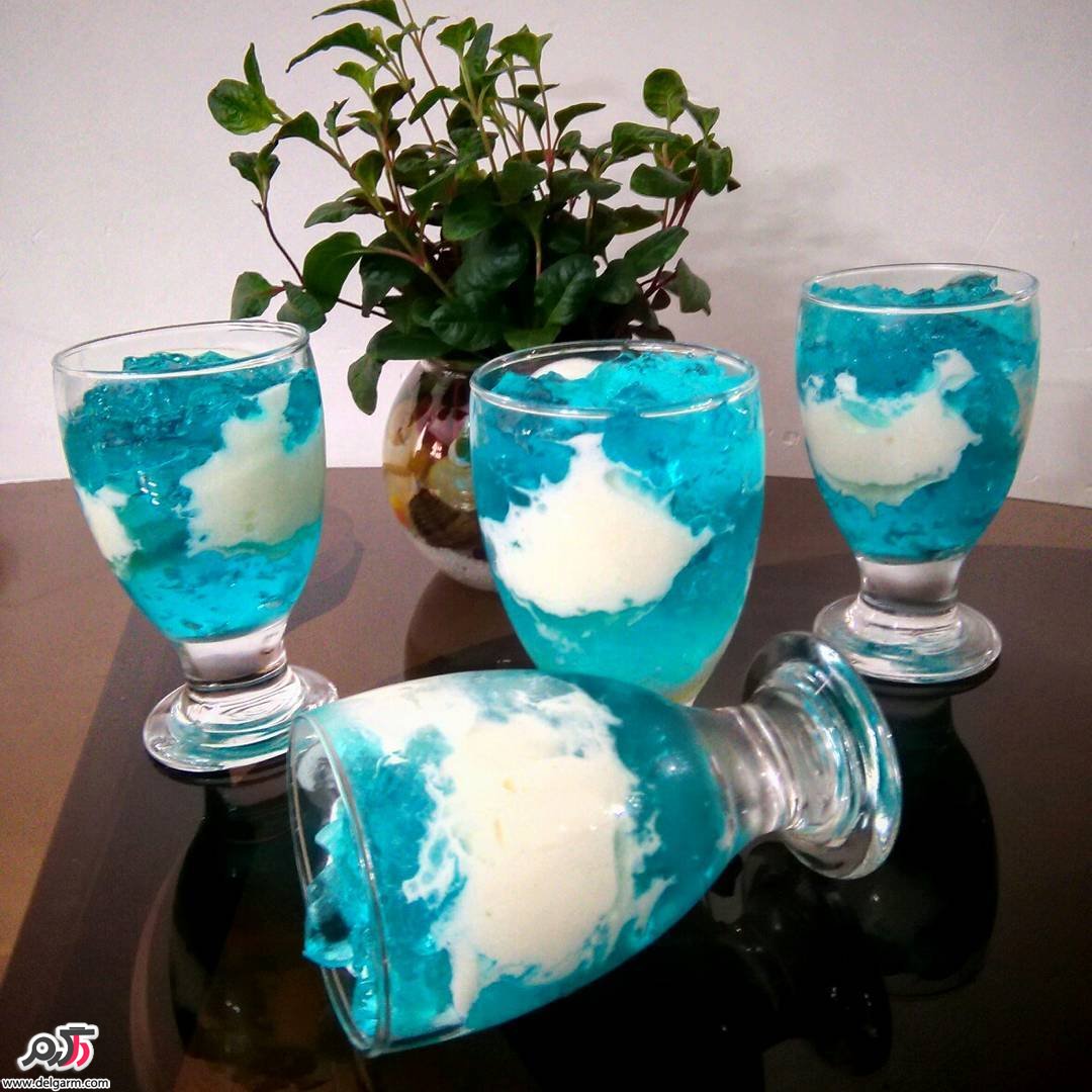 تزیین ژله در جام تزیین ژله در جام