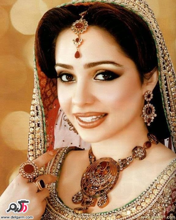 مدل آرایش و میکاپ عروس هندی