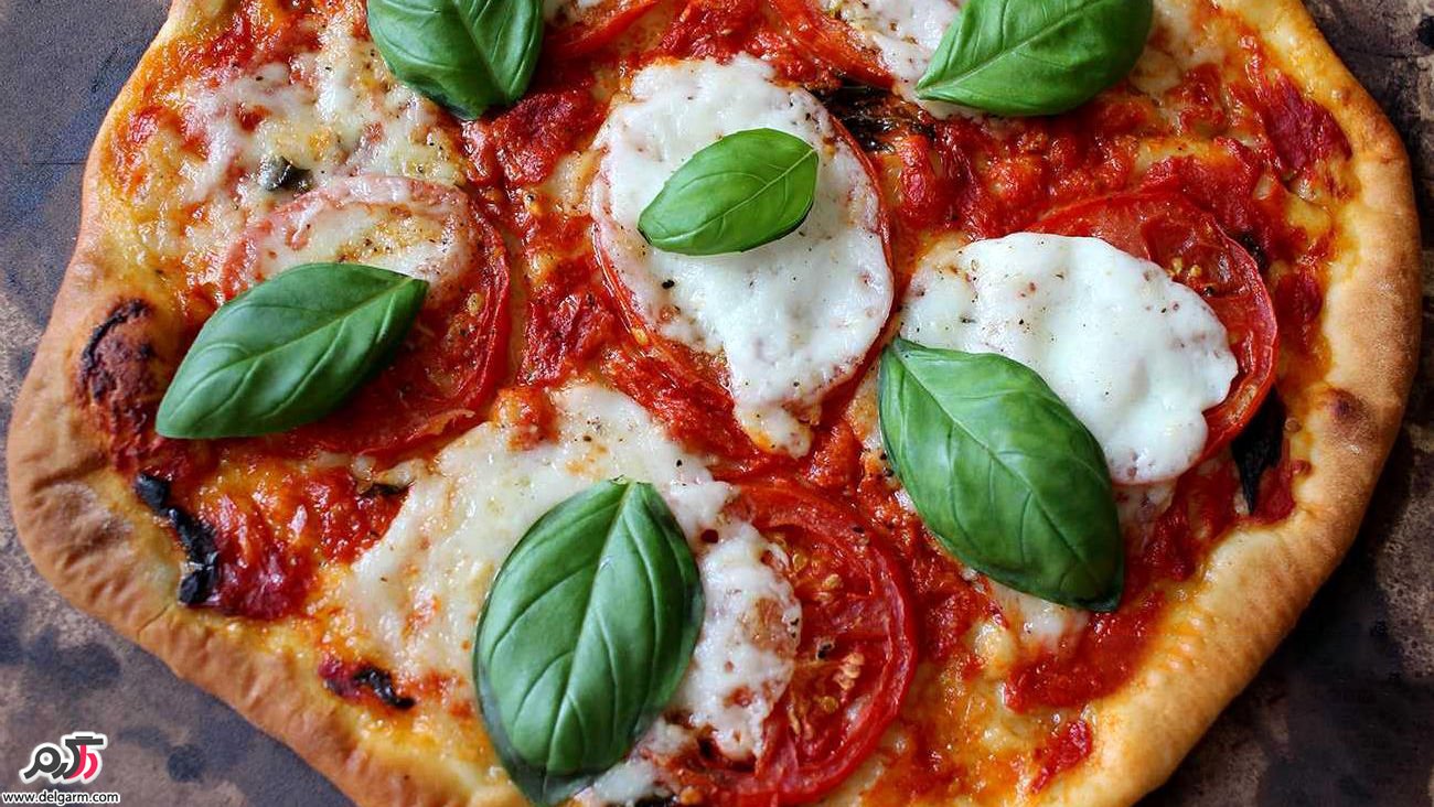 طرز تهیه پیتزا مارگاریتا با خمیر ایتالیایی طرز تهیه پیتزا مارگاریتا با خمیر ایتالیایی