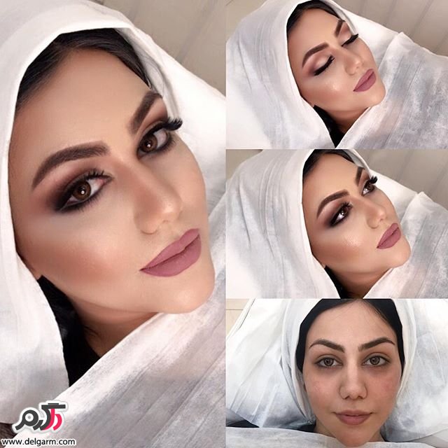 عکس عروس قبل و بعد از آرایش عکس عروس قبل و بعد از آرایش