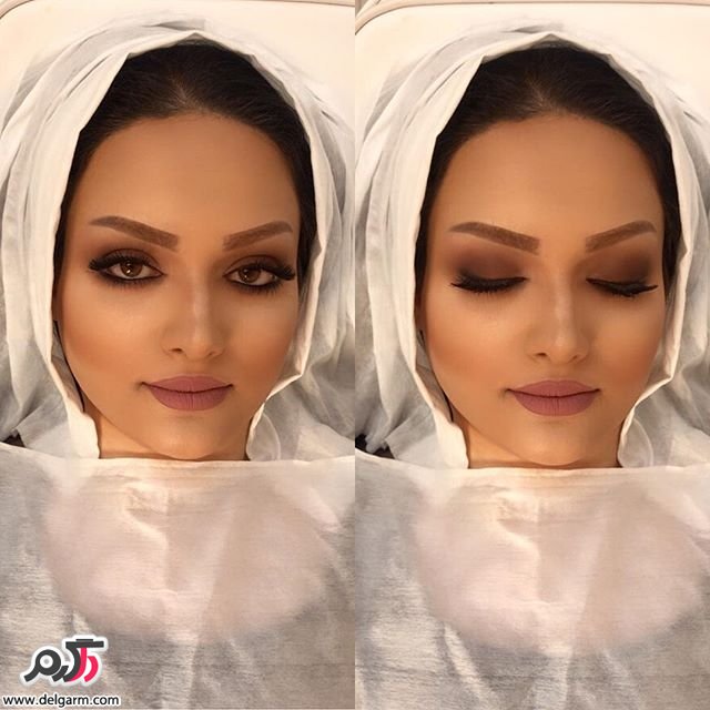 عکس عروس قبل و بعد از آرایش