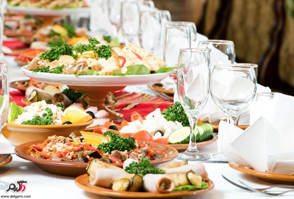 سفره آرایی و تزیین میز غذا
