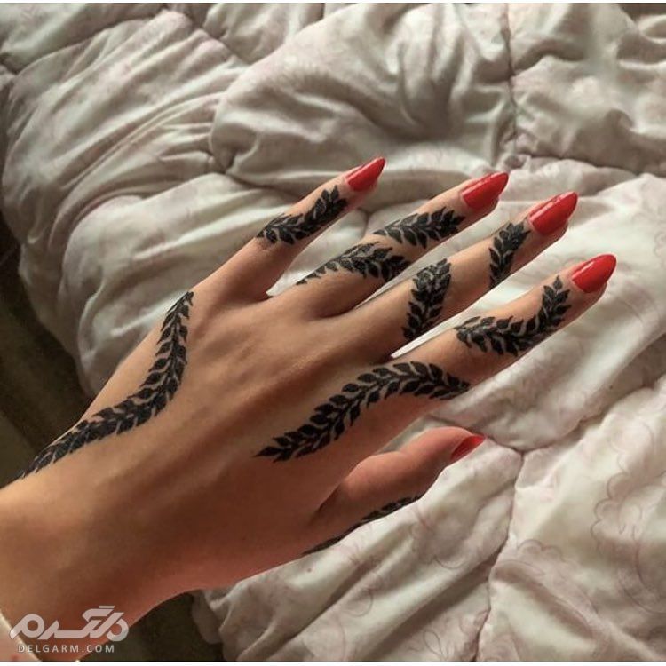 طرح حنا روی دست / شیک ترین مدل های طراحی دست با حنا