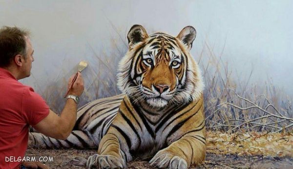 تصاویری دیدنی از نقاشی های زیبای رنگ روغن گل ها و طبیعت زیبا