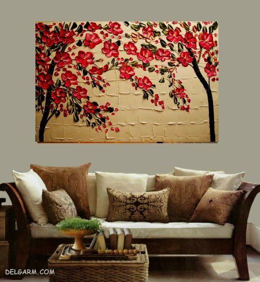 تصاویری دیدنی از نقاشی های زیبای رنگ روغن گل ها و طبیعت زیبا