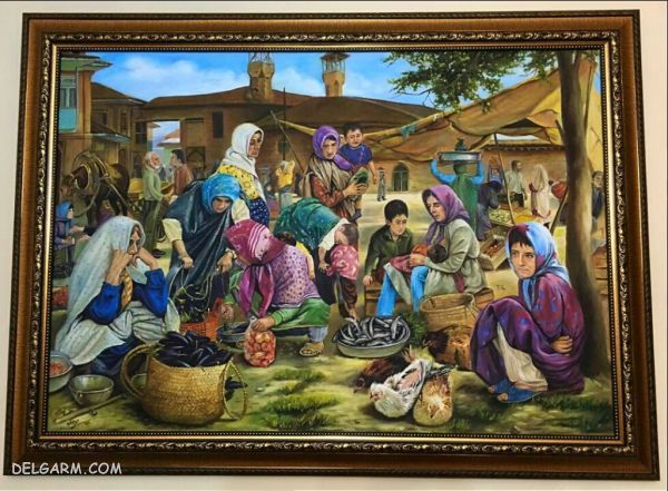 تصاویری دیدنی از نقاشی های زیبای رنگ روغن گل ها و طبیعت زیبا