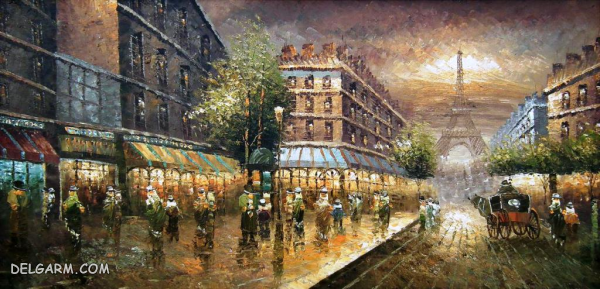تصاویری دیدنی از نقاشی های زیبای رنگ روغن گل ها و طبیعت زیبا