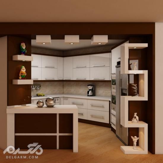 مدل کابینت ام دی اف برای آشپزخانه کوچک