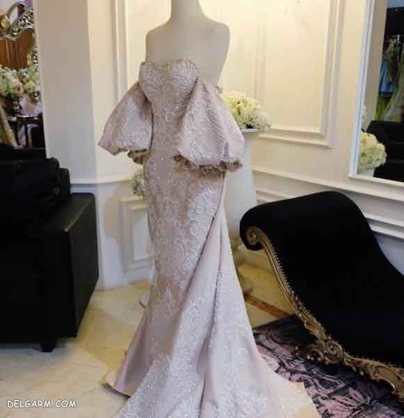 جدیدترین مدل لباس مجلسی :: مدل لباس مجلسی بلند گیپور 1398 - دلگرم