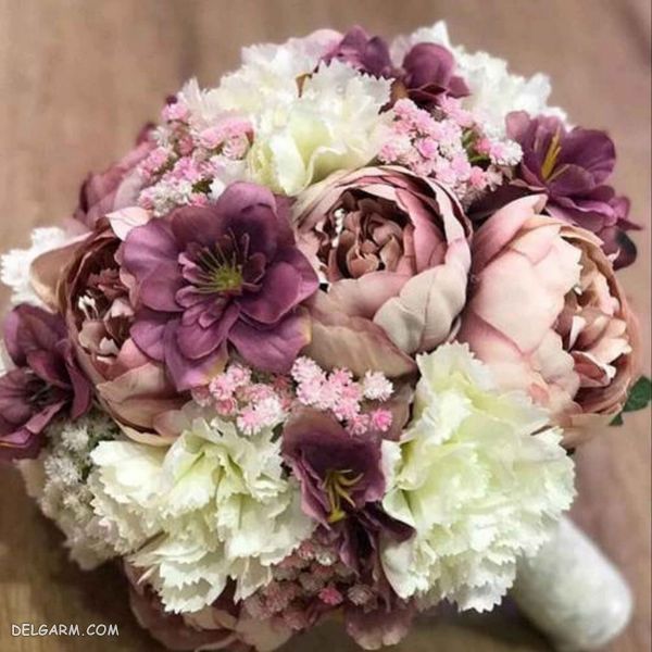 50 عکس از دسته گل عروس مصنوعی جدید