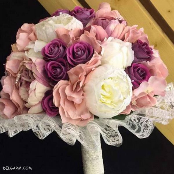 ۶۰ مدل دسته گل عروس مصنوعی ۹۸ 