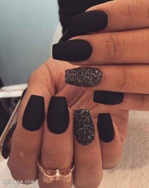 مدل طراحی ناخن مشکی 98 ویژه محرم و صفر