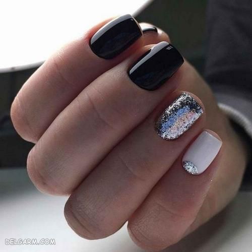 مدل طراحی ناخن مشکی 98 ویژه محرم و صفر